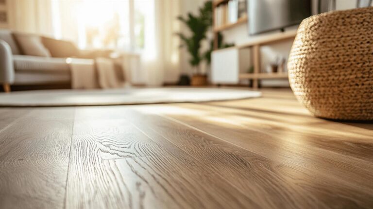Parquet massif flottant : le revêtement idéal pour un salon chaleureux