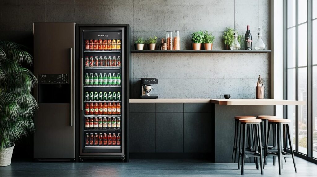 L&rsquo;Armoire Réfrigérée – Boissons 115L Coca-Cola® – Coolsteel – HIGHCUBE : La solution idéale pour exposer vos rafraîchissements