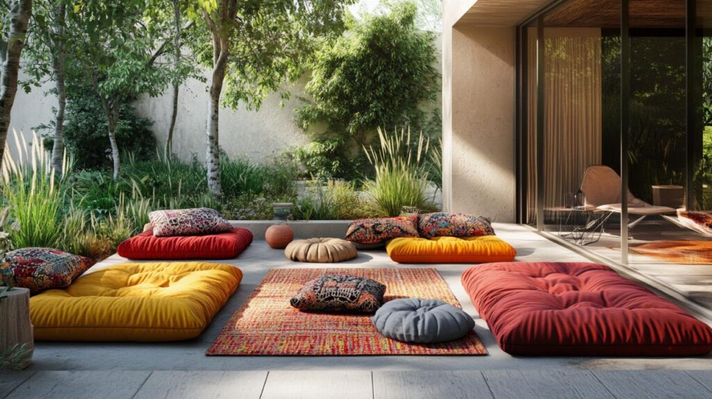 Coussins de sol outdoor : confort et style pour vos espaces extérieurs
